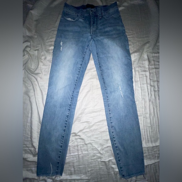 Lucky Brand Mid Rise Skinny Ava jeans womens denim 6 28a ankle light blue 28 - Picture 2 of 10